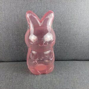Target Bullseye Playground Plastic Pink Bunny "Egg-like" Vessel / Container